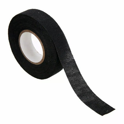 5pcs 15M Heat-Resistant Adhesive Cloth Fabric Tape For Automotive Cable Wiring