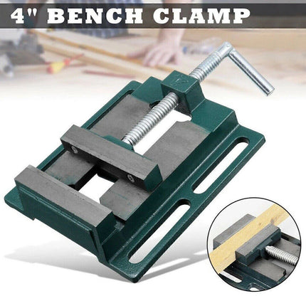Heavy Duty 4"/100mm Drill Press Vice Bench Clamp Woodworking Drilling Tool