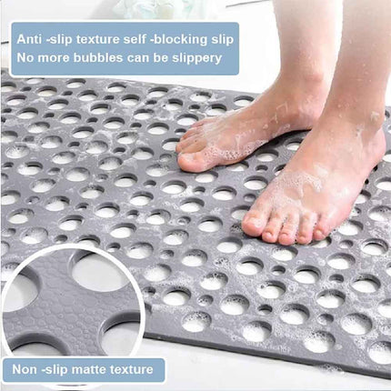 Non-Slip Bath Mat Anti Mould Shower Mats TPE Bathroom Bathtub Suction Mat Floor