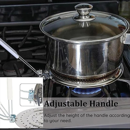 Kitchen Stovetop Simmer Ring Heat Diffuser Reducer Flame Guard Stainless Steel