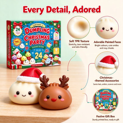 Christmas Squishies Advent Calendar 2026 Countdown Calendar, 24 Squish Toys
