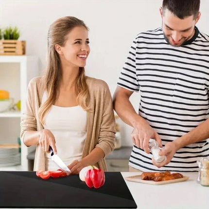 Black Acrylic Kitchen Cutting Board Non Slip Chopping Board Countertop