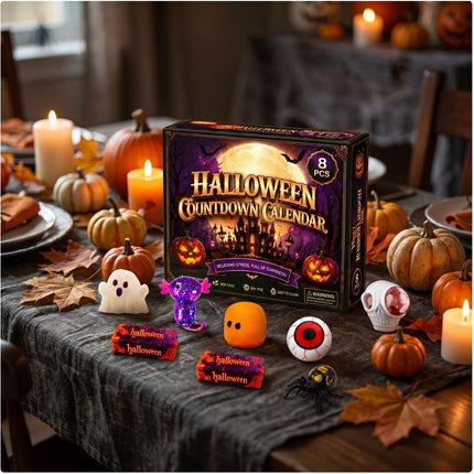 8PCS Sensory Squi-shy Blind Box Dumpling Squeeze Toy Halloween Relaxing Relieve