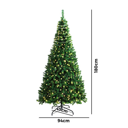 LED Christmas Tree 1.5M/1.8M/2.1M Xmas Trees Green