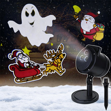 Christmas Projector Lights LED Projection Lamp Landscape Ghost Xmas Halloween