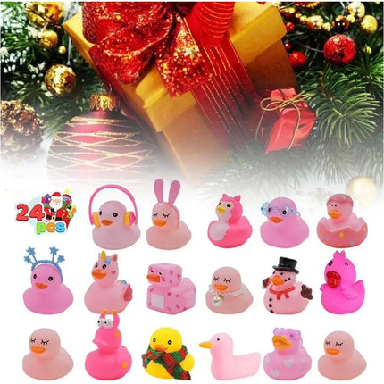 Christmas Advent Calendar Ducks 24 Days Christmas Countdown Rubber Duck