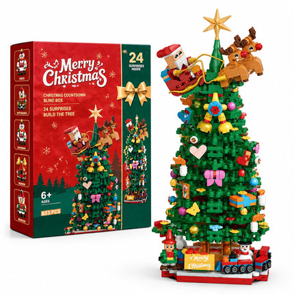 Advent Calendar 2026 Christmas Tree Building Blocks 24 Days Countdown Set
