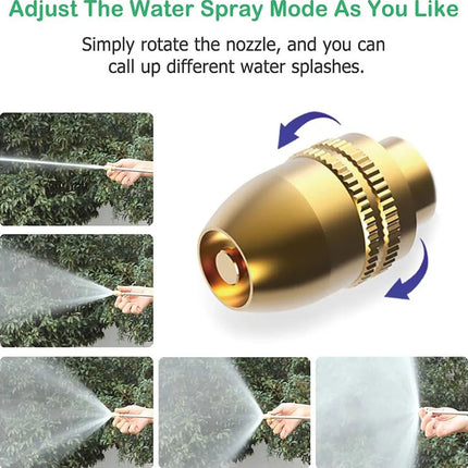 High Pressure Water Spray Gun Brass Nozzle Garden Hose Pipe Lawn Car Wash Long