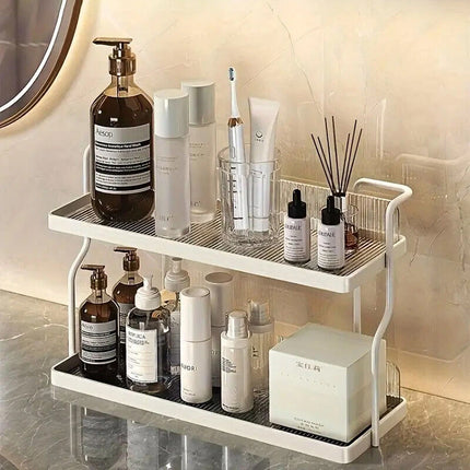 Kitchen Storage Rack Organizer 2 Tier Shelf For Countertop Home Cabinet Use