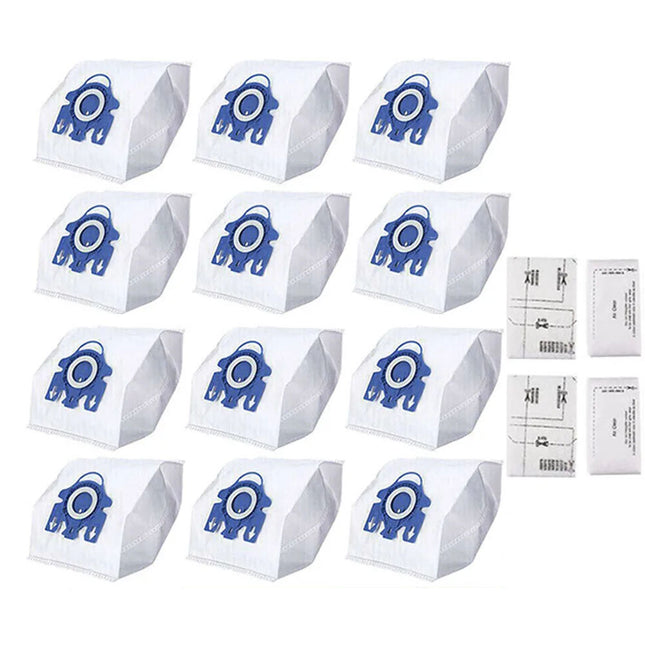 12Pcs Vacuum Cleaner Dust Bags For Miele Hyclean 3D GN C2 C3 S2 S5 S8 S5211 S5210