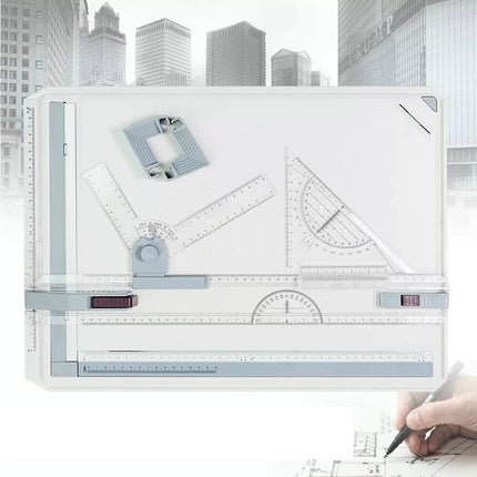 A3 Drawing Board Portable Drafting Table With Parallel Motion & Adjustable Angle
