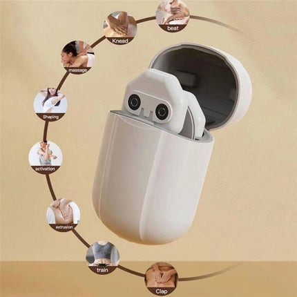 Pocket Massager Rechargeable Massager for Muscle Pain Relief (White)