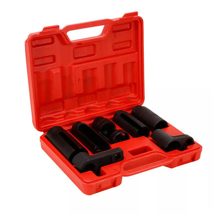 7pcs O2 Oxygen Sensor Socket Set Removal Kit With 3/8" & 1/2" Drive CR-V Steel