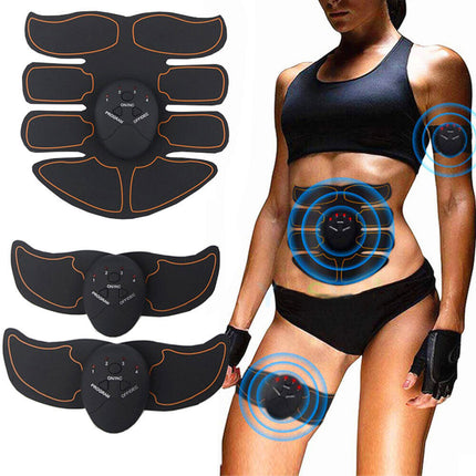 Fitness ABS Muscle Stimulator Toner Wireless Body Massager Abdominal Trainer [A81 Pro] 6 Modes+10 Strength Kit