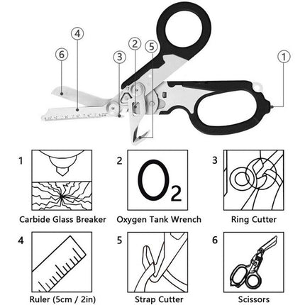 Folding Pliers Scissors Outdoor Plier First Aid Expert Tactical Shears Emergency