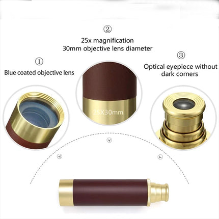 Pirate Monocular 25X30 Professional Vision Portable Astronomical Survival Gear