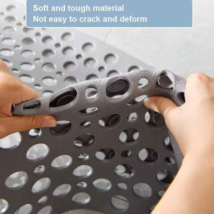 Non-Slip Bath Mat Anti Mould Shower Mats TPE Bathroom Bathtub Suction Mat Floor