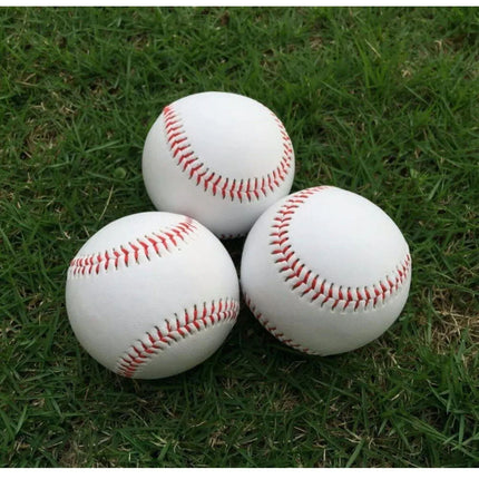 2Pcs Blank Leather Baseball Wool Yarn Center 9inch Ball Professional Casual Base Ball