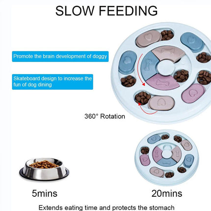 Dog Treat Dispenser Puppy Feeder Puzzle Game Interactive Toy Pet Training Supply