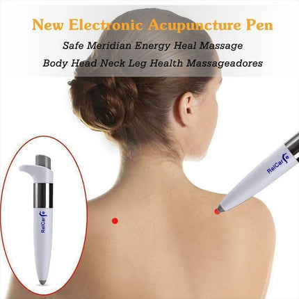 Electronic Pulse Analgesia Pen Pain Relief Sciatica Joint Point Massage Pen  (white)