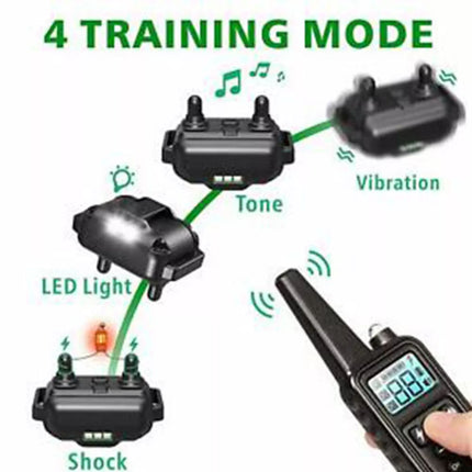 Electric Dog Training Collar Dog Anti Bark Stop Rechargeable Waterproof w Remote
