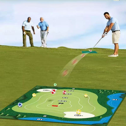 The Indoor Casual Golf Game Set Golf Hitting Mats Golf Putting Royale Golf Game