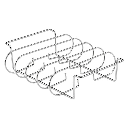 1/2PCS Rib Rack for Smoking and Grilling, Holds 6 Full Racks, Rust-Resistant