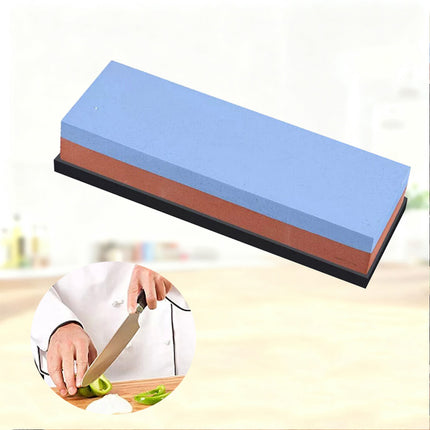 Dual Whetstone Cutter Sharpening Stone Grinding Knife Waterstone Kitchen Wet