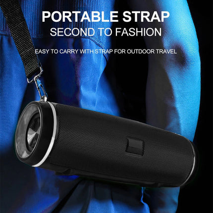 200W Portable Bluetooth Speaker IPX2 Waterproof Outdoor HIFI Pillar Speaker Subw