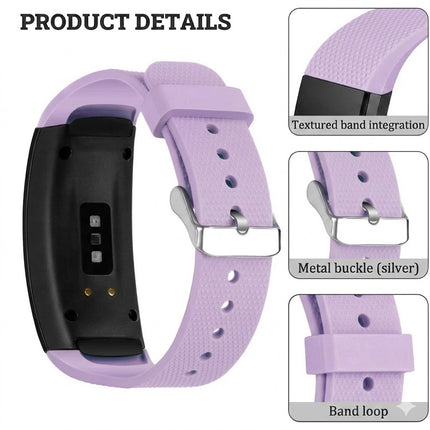 Samsung Smart Wristband Gear Fit 2 Pro/Fit2 Band Sport Silicone Wrist Strap Light Purple