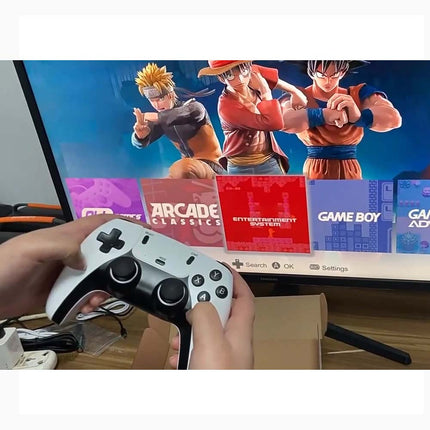 Wireless Retro Game Console Built-in Games 4K Output Dual 2.4G Controllers 64GB