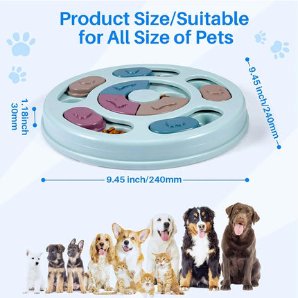 Dog Treat Dispenser Puppy Feeder Puzzle Game Interactive Toy Pet Training Supply