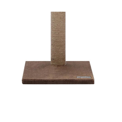 Cat Scratching Post Kitten Tree Single Sisal Scratcher Pole with Toy 65cm Tall