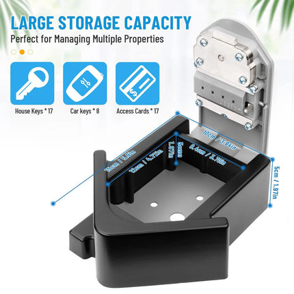 Mini Password Safe Impact Resistant With 4-Digit Combination For Home Garage