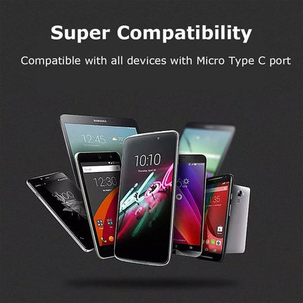 1.8M Compatible Nylon Braided USB C to USB C Cable Increased Durability