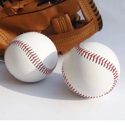 2Pcs Blank Leather Baseball Wool Yarn Center 9inch Ball Professional Casual Base Ball