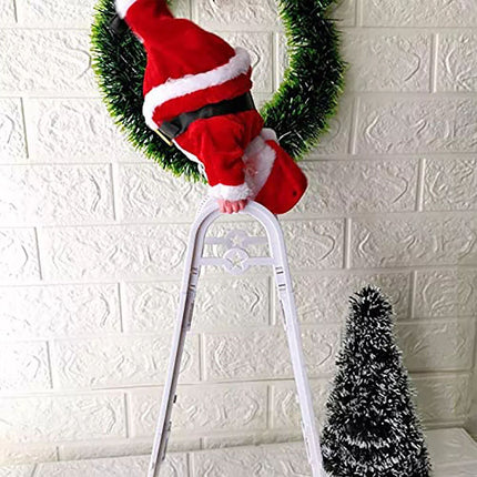 Musical Dancing Santa Claus Toy Christmas Decor Climbing