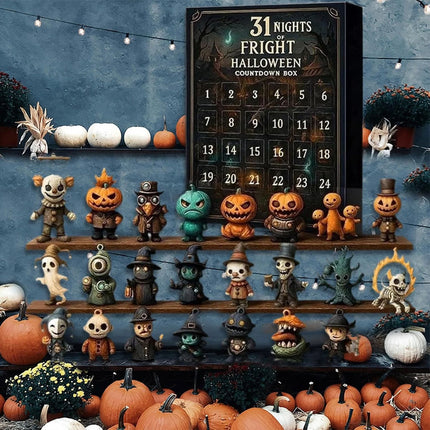 31 Nights of Fright Halloween Advent Calendar with Scary Figurines Horror Doll