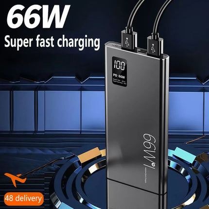 66W Power Bank 20000mAh USB PD Fast Charging Powerbank External Battery Pack