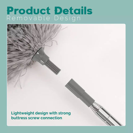 Feather Extendable Telescopic Brush Long Handle Magic Static Microfiber