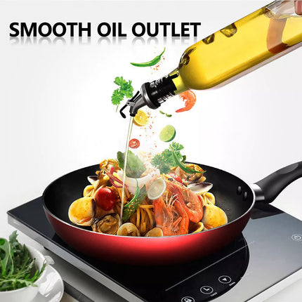 2PCS Olive Oil Vinegar Pourer Dispenser Glass Bottle Kitchen Tools Cooking 500ml