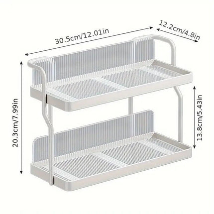 Kitchen Storage Rack Organizer 2 Tier Shelf For Countertop Home Cabinet Use