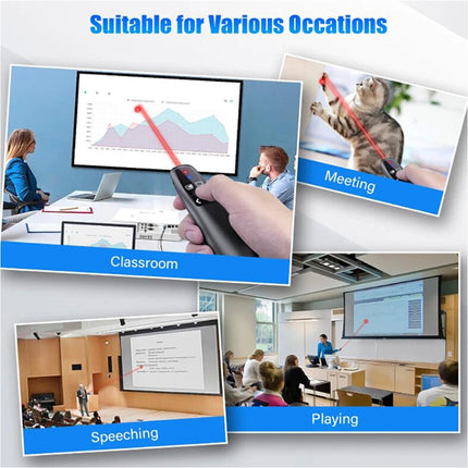 Wireless USB PowerPoint Presenter Remote Slide Advancer Presentation Clicker
