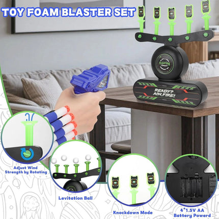 Glow in The Dark Luminous Electric Floating Target Hover Ball Shooting Games