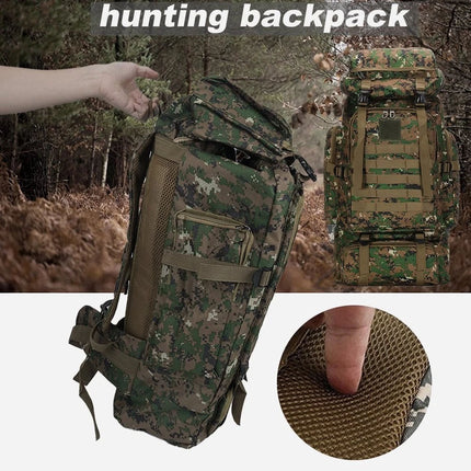 75L Outdoor Military Tactical Backpack Travel Rucksacks Camping Trekking Bag