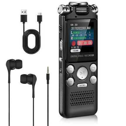 Pro Digital Audio Recorder Dictaphone Audio MP3 Player Sound Voice Recording Au