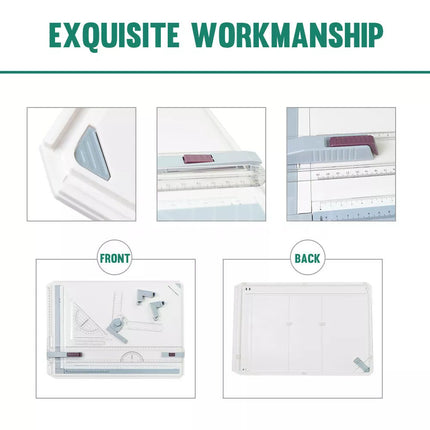 A3 Drawing Board Portable Drafting Table With Parallel Motion & Adjustable Angle