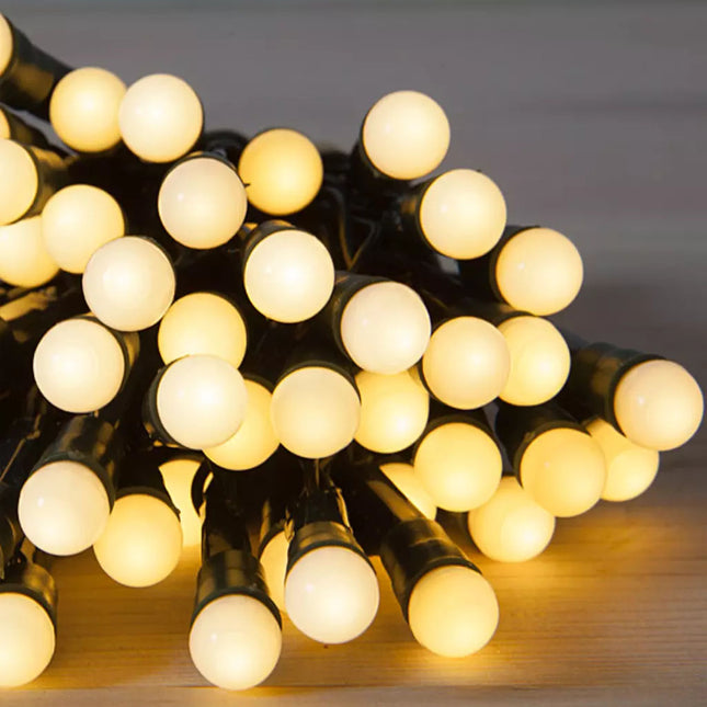 100Led 10.9M Warm White Berry Solar Christmas Party String Garden Lights