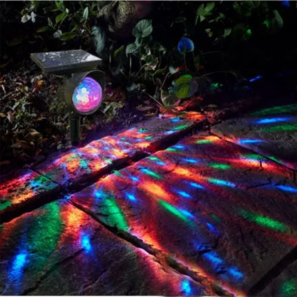 Solar Powered Star Light Projector Waterproof Outdoor Christmas Xmas Laser Light