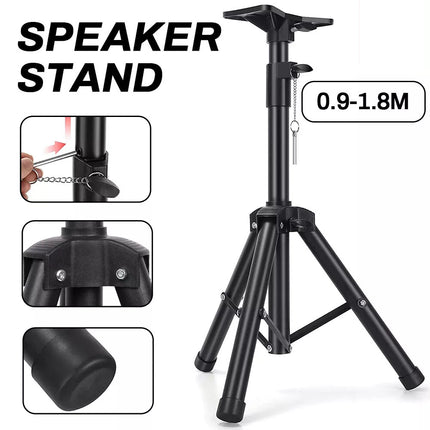 0.9-1.8M Stand Speaker Stands Heavy Duty Tripod Adjustable Portable Carry Home Studio stand